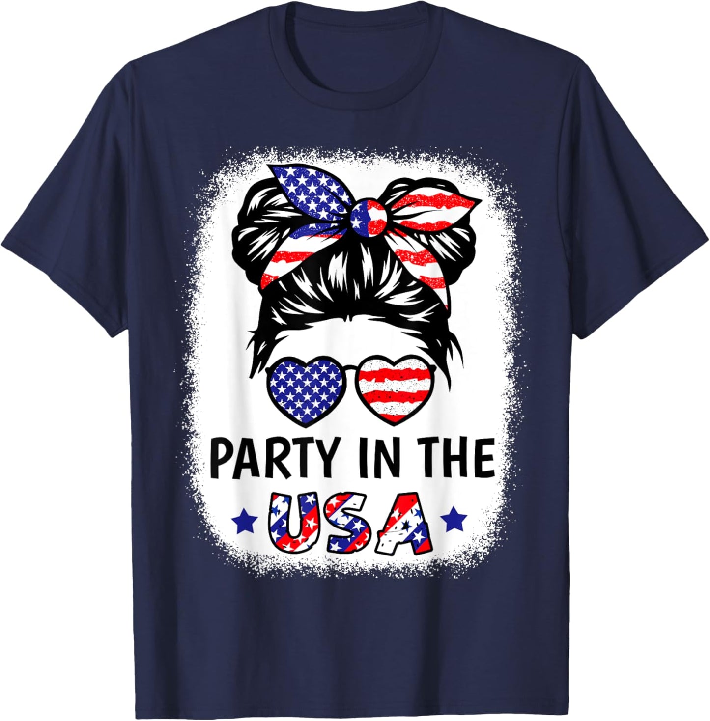 American Flag Party In USA Shirt Girl 4th of July Patriotic T-Shirt