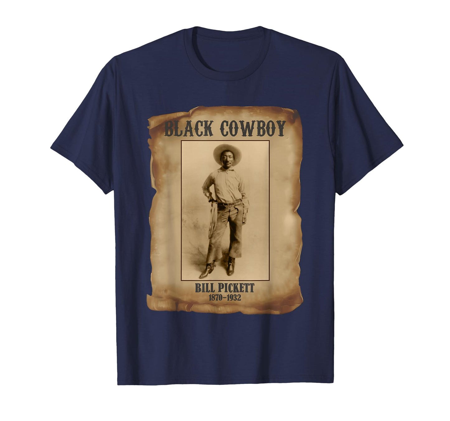 Bill Pickett Black Cowboy Rodeo Legend African American T-Shirt