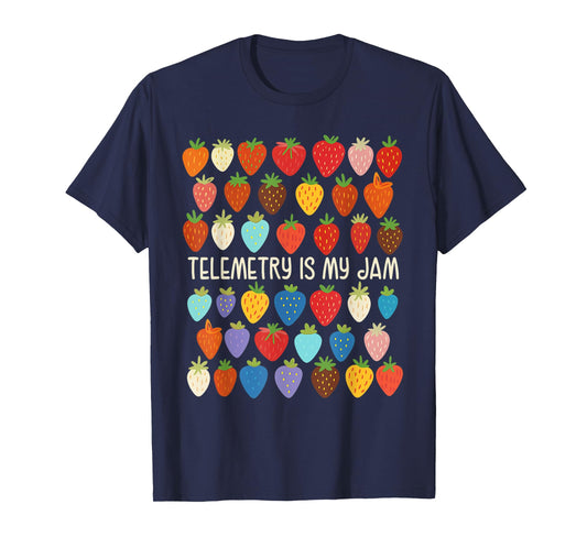 Telemetry Nurse Telemetry Tech Cardiac Telemetry is My Jam T-Shirt