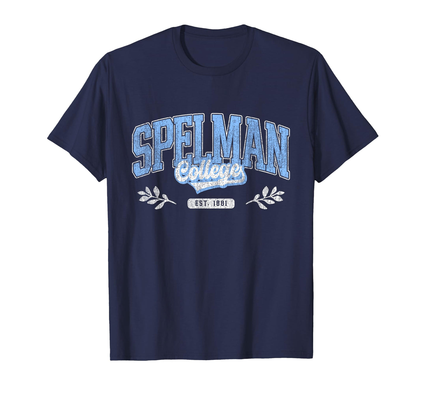 Men Women Spelman Arch Retro Athletic Sports Tee T-Shirt