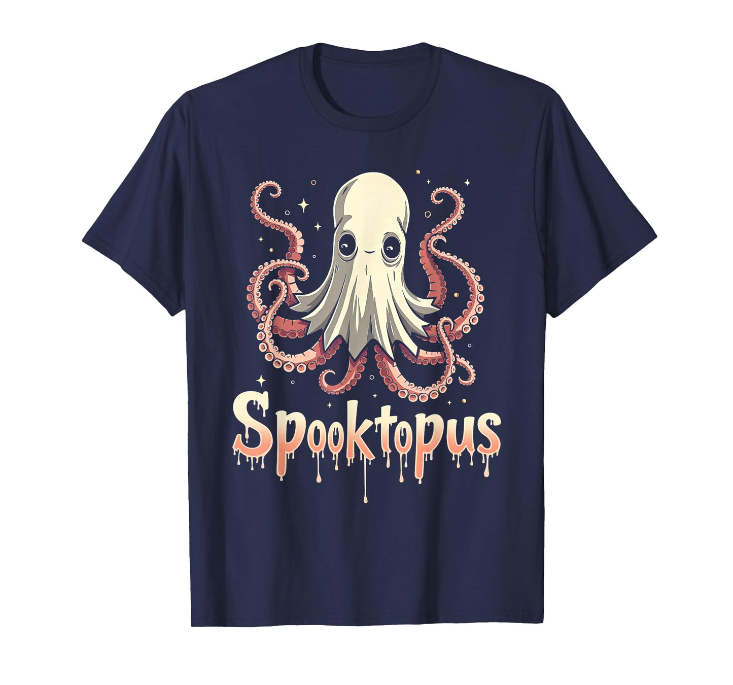 Spooktopus Funny Octopus Spooky Halloween Ghost T-Shirt