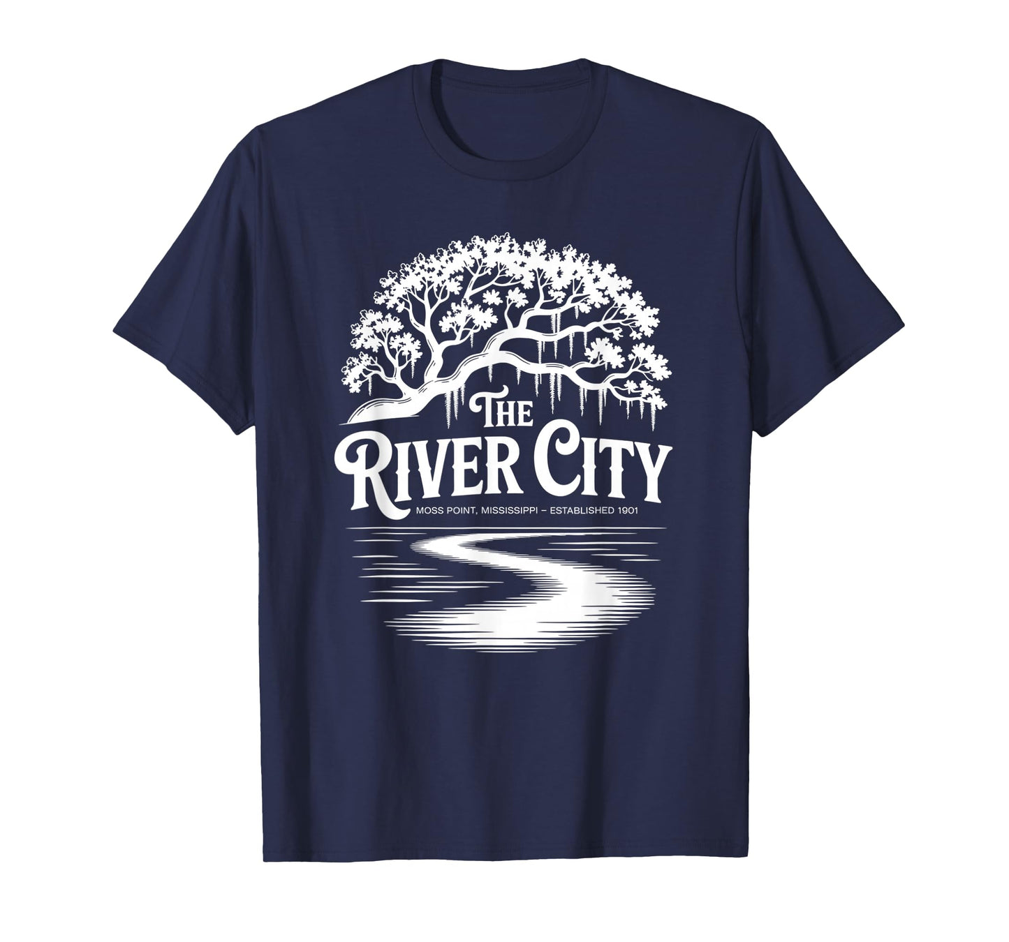 The River City Moss Point Live Oak est. 1901 T-Shirt