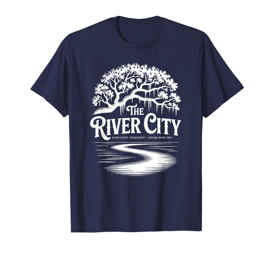 The River City Moss Point Live Oak est. 1901 T-Shirt