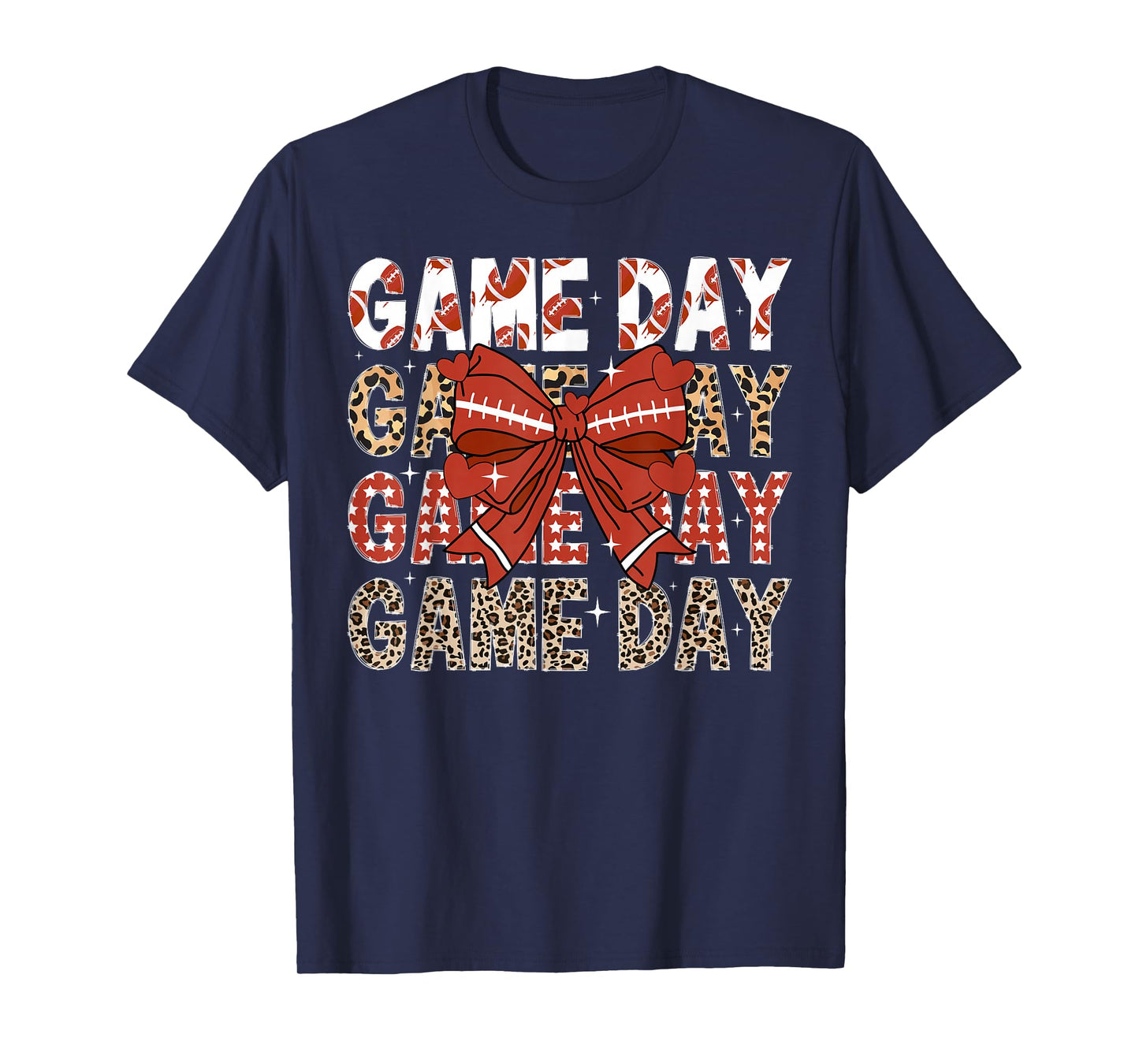 Game Day Football Game Day Coquette T-Shirt