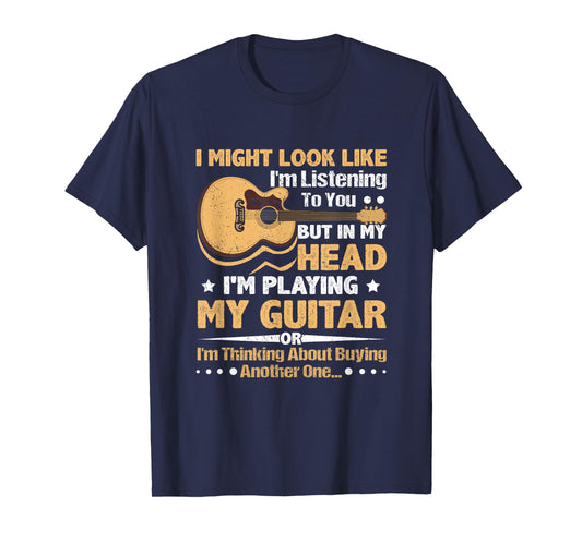 Guitar Shirt for Men - Funny Musician Guitar Graphic T-Shirt
