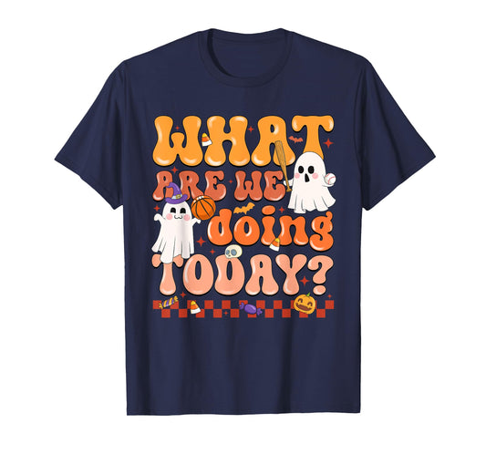 What Are We Doing Today Halloween PE Spooky Teacher T-Shirt