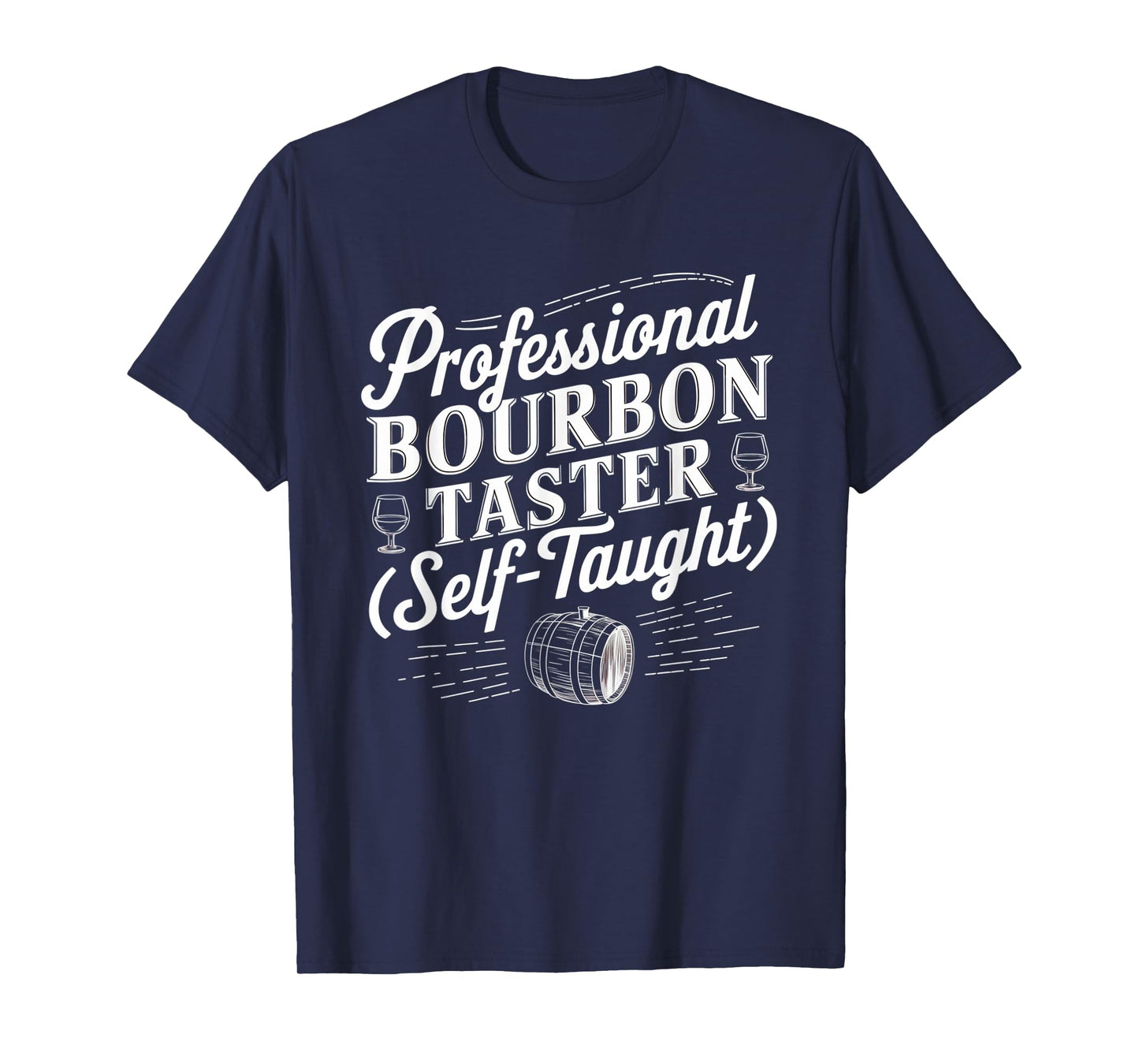 Professional Bourbon Taster Vintage Barrel Humor T-Shirt