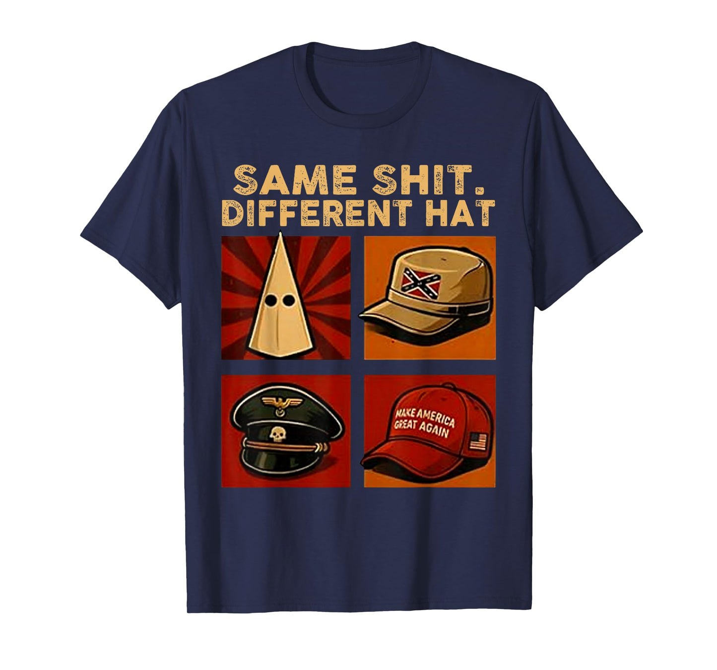 Same Shit Different Hat Retro Vintage T-Shirt