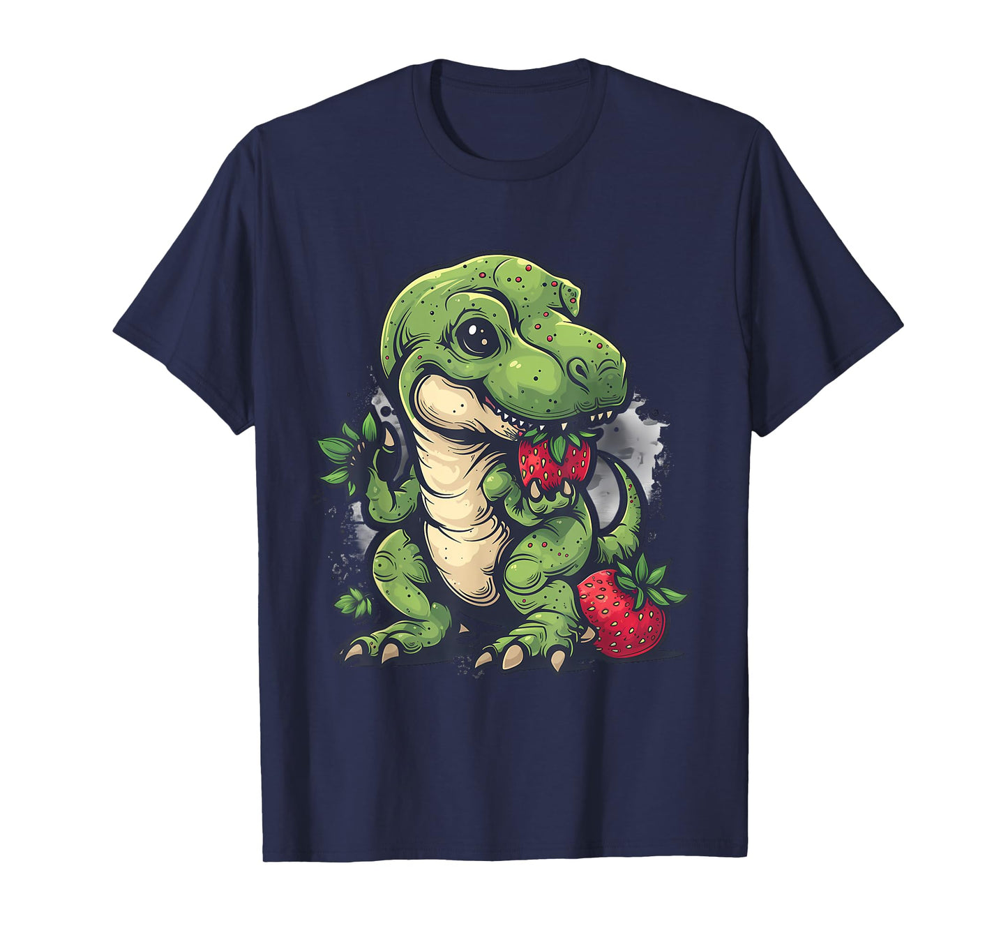 Strawberry Dinosaur Cute Dino Wildlife Strawberries T-Rex T-Shirt