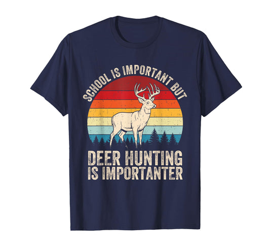 Deer Hunting Wildlife Forest Hunter Animal Lover Men Boy Kid T-Shirt