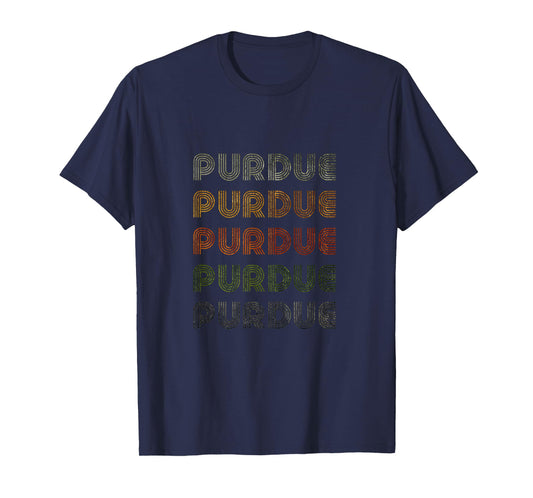 Love Heart Purdue Tee Grunge Vintage Style Black Purdue T-Shirt