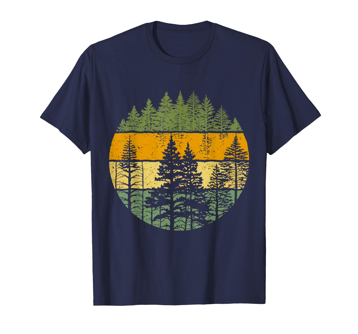 Vintage Wildlife Trees Outdoors Nature Retro Forest Apparel T-Shirt