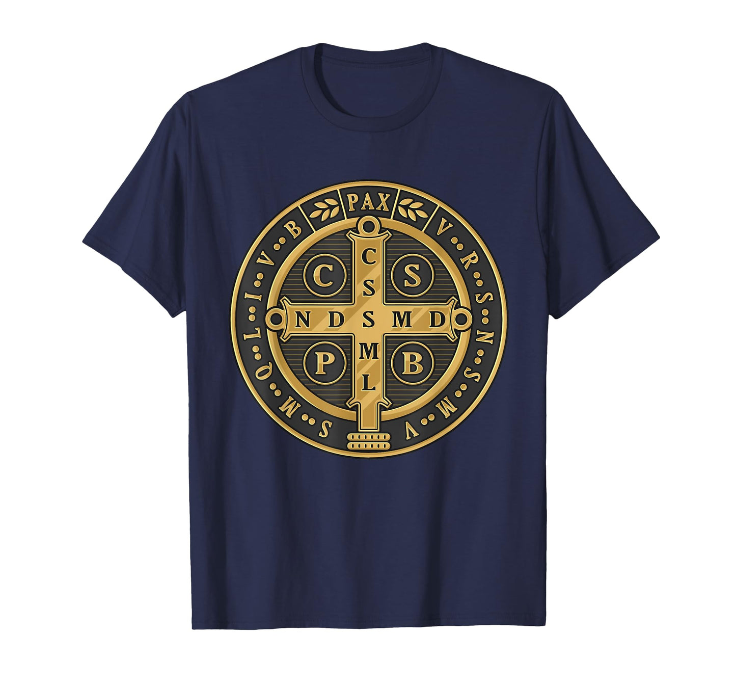 Saint Benedict Medal Traditional Latin Catholic T-Shirt