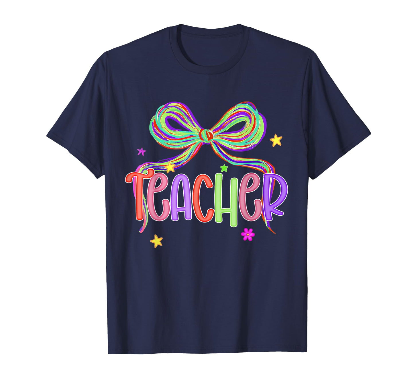 Teacher Appreciation Back to School Coquette Bow Teaching T-Shirt