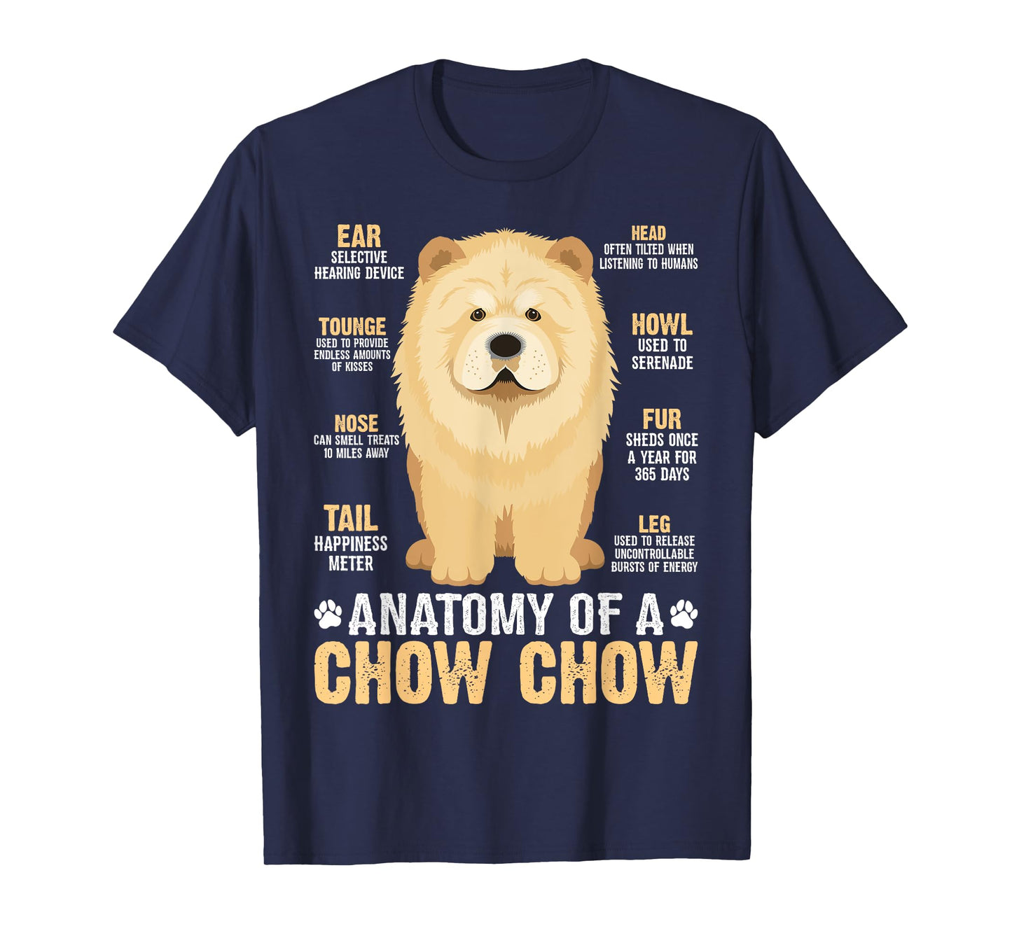 Anatomy Of A Chow Chow T-Shirt