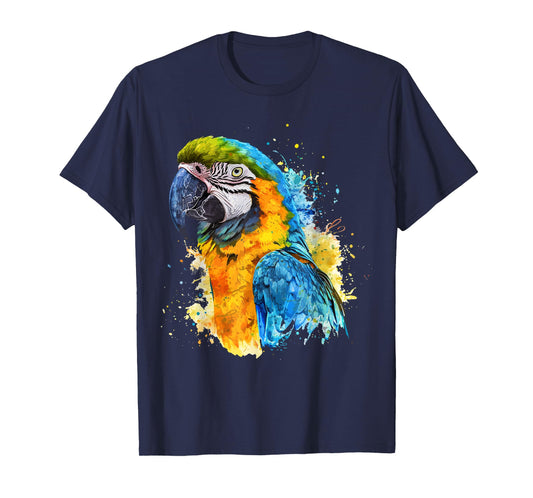 Colorful Parrot Watercolor T-Shirt