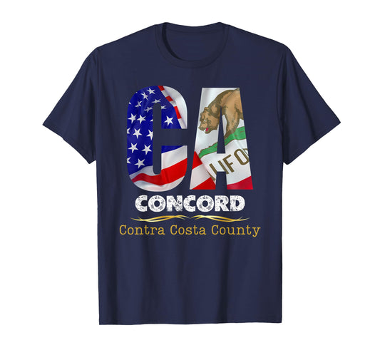 Concord, California CA, Authentic Popular City, T-Shirt, Small