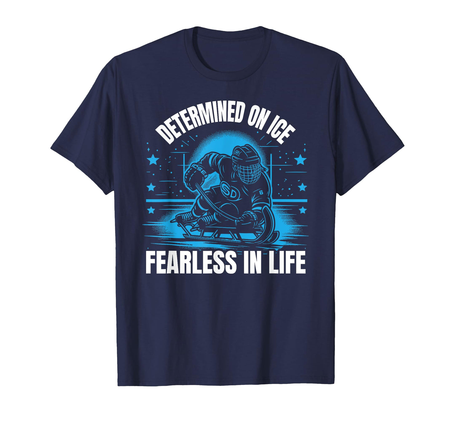 Sled Hockey Player Ice Hockey Lover Winter Sports T-Shirt