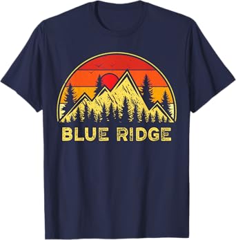 Vintage Blue Ridge Georgia GA Mountains Hiking Souvenir T-Shirt
