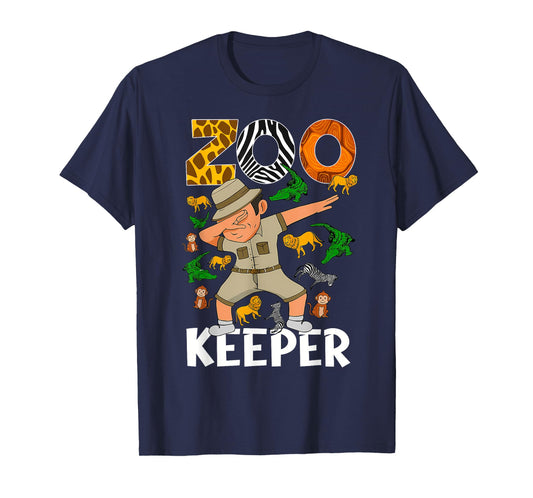 Zookeeper Dabbing Safari Animals Zoo Wildlife Lover T-Shirt