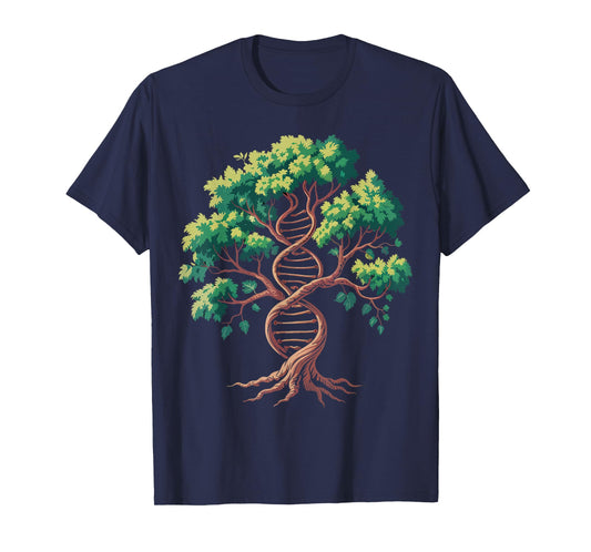 Science Tree of Life DNA Biology Nature Genetics Gifts Women T-Shirt