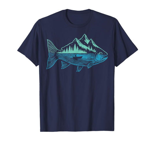 Fish Nature Mountains Wildlife Nature T-Shirt