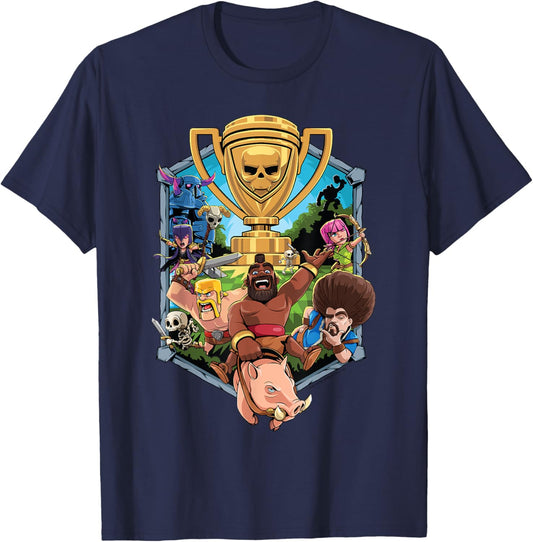 Clash of Clans Characters Mashup Trophy Logo T-Shirt