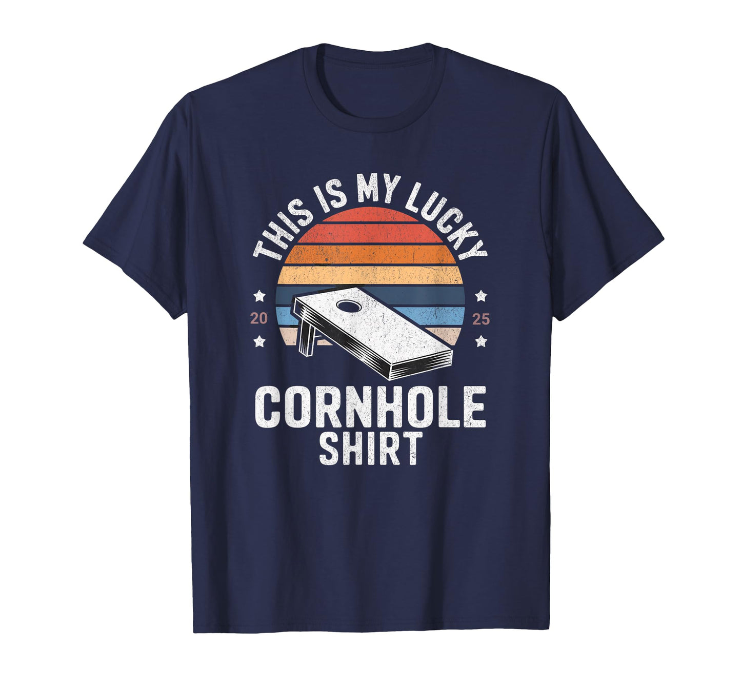 This Is My Lucky Cornhole Funny Graphic T-Shirt