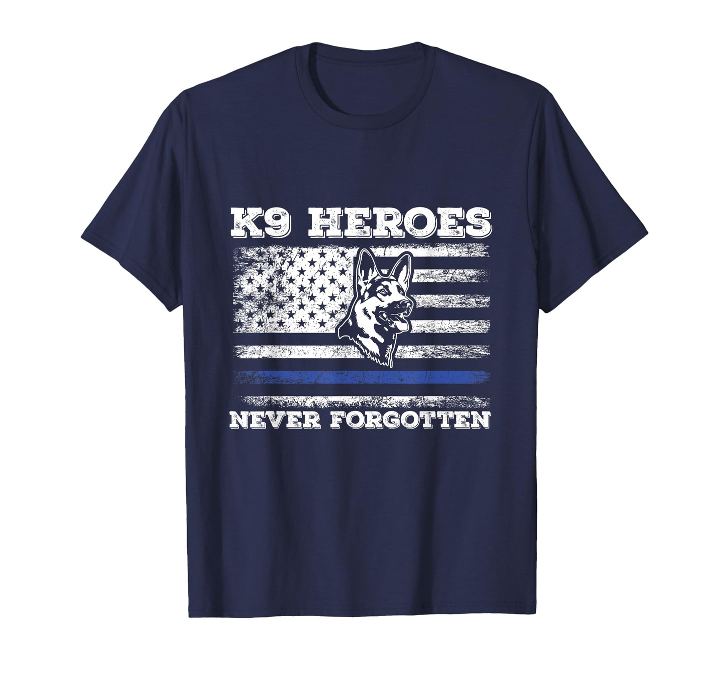 K9 Veteran Military Working Dog USA US Flag K9 Veterans Day T-Shirt for Men Women Girls Kids