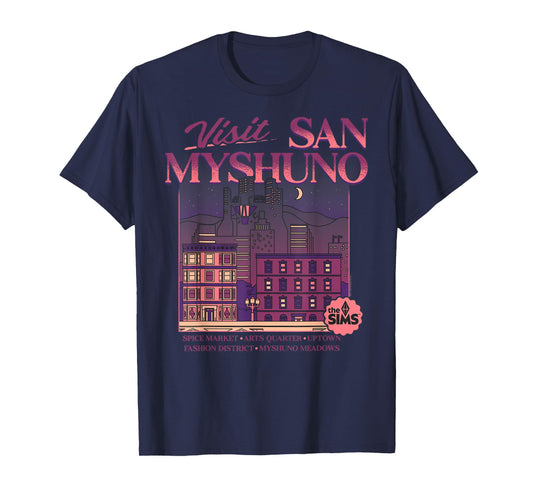 The Sims Visit San Myshuno City Living Video Game T-Shirt