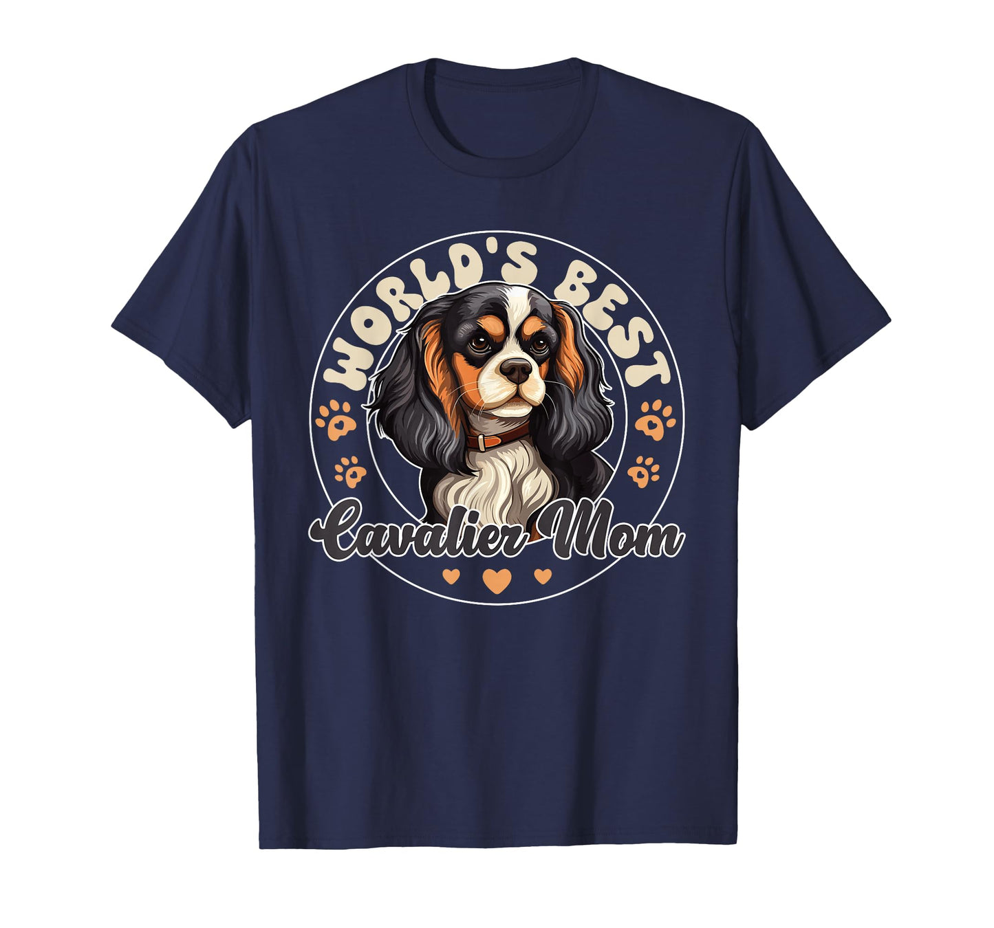 Cavalier King Charles Spaniel Dog World's Best Cavalier Mom T-Shirt