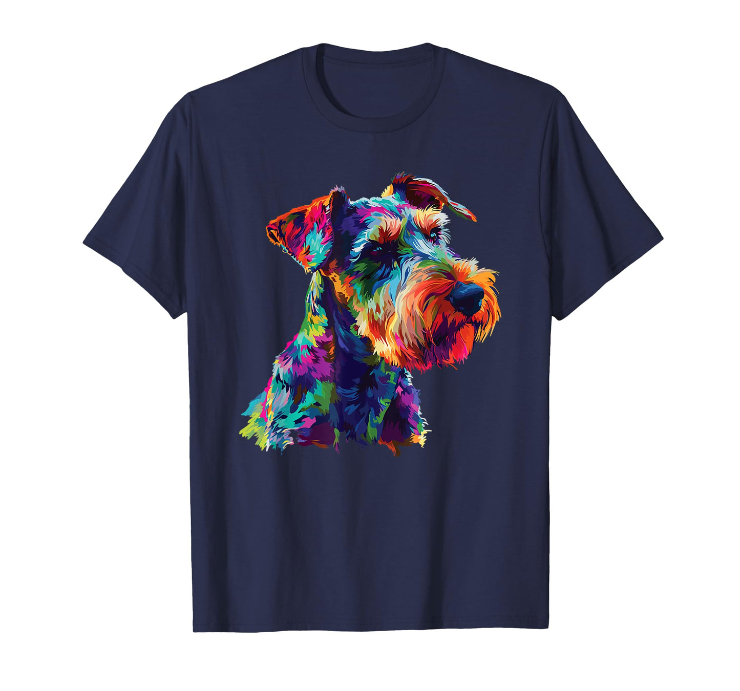 Watercolor Colorful Airedale Terrier Dog Men Women Girls Kids T-Shirt