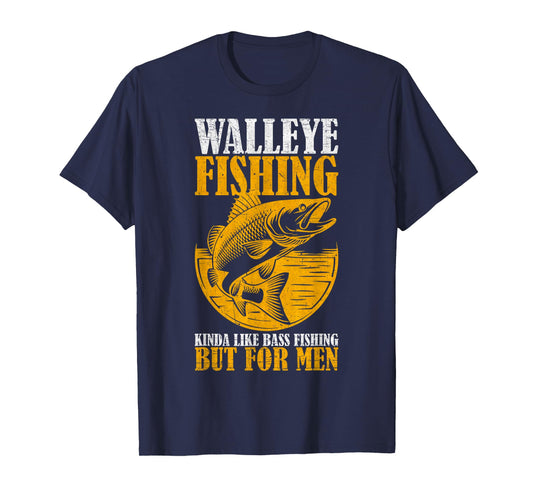 Vintage Walleye Fishing For Men, Fisherman, Fishing Lover T-Shirt