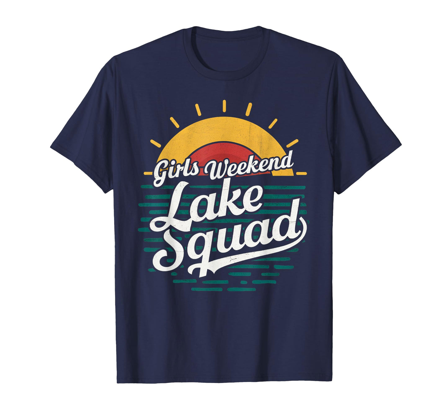 Retro Girls Weekend Girls Trip Mother Daughter Lake Squad T-Shirt