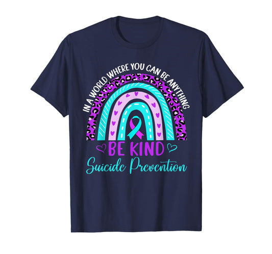 Vintage Rainbow Suicide Prevention Awareness Men Women T-Shirt
