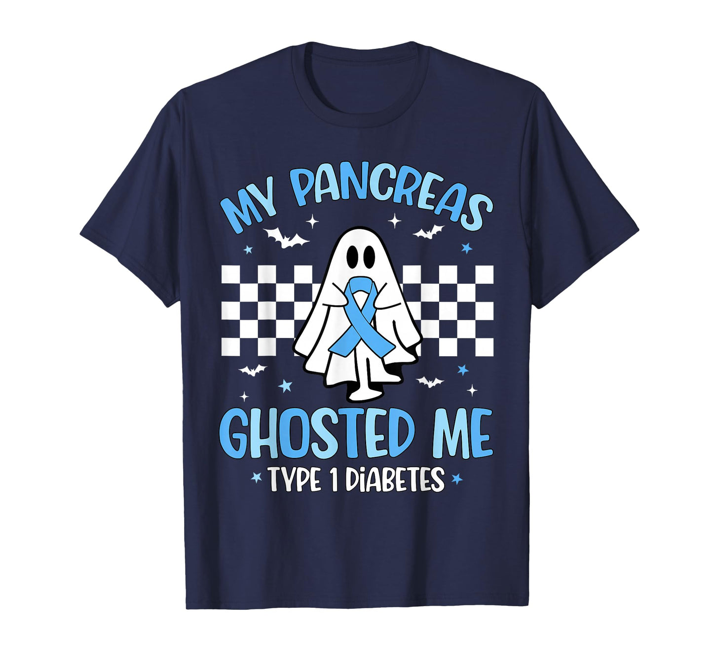 Halloween My Pancreas Ghosted Me Funny Type 1 Diabetes T1D T-Shirt