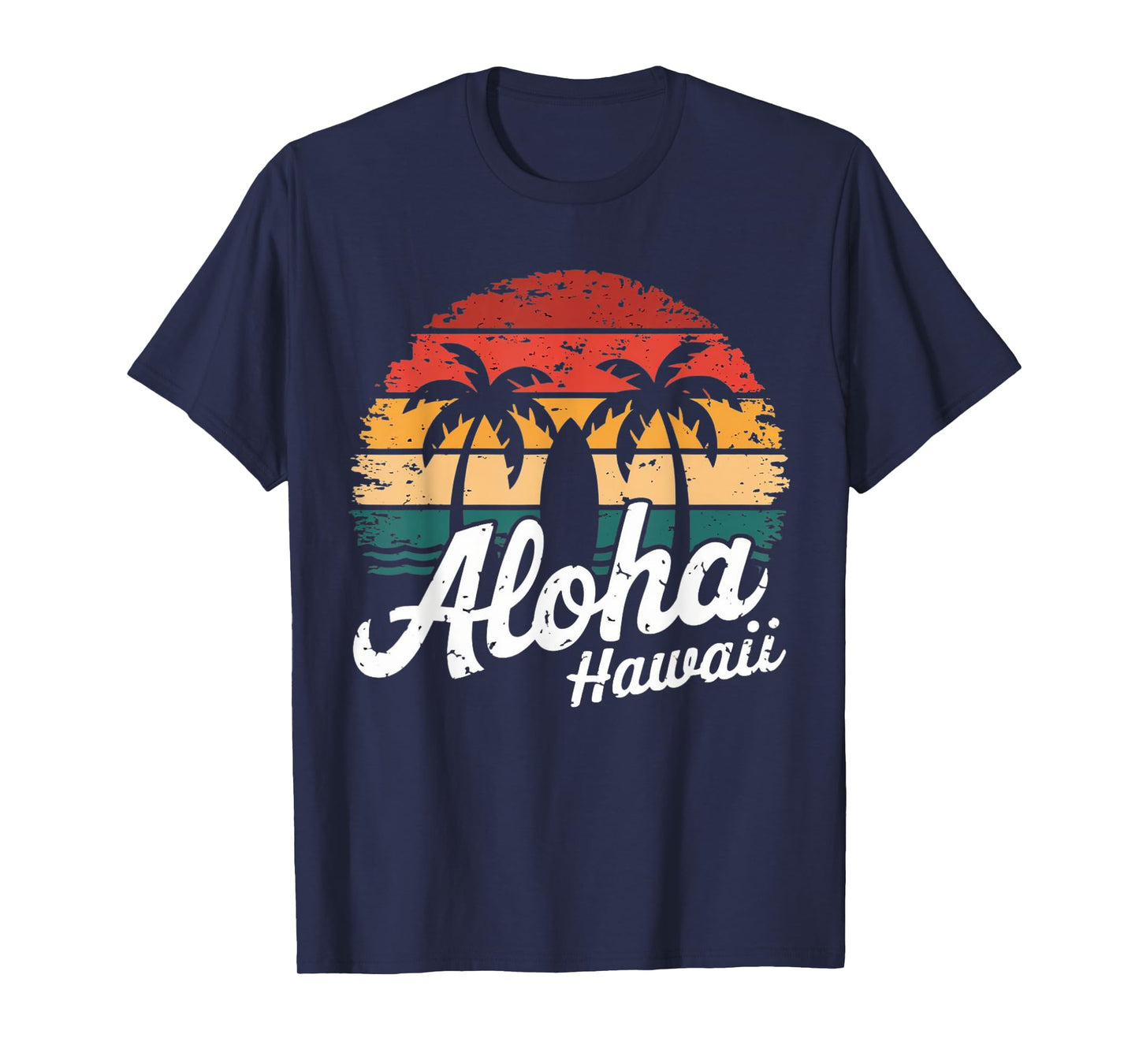 Aloha Hawaii Hawaiian Island sun Beach Surfboard Surf squad T-Shirt