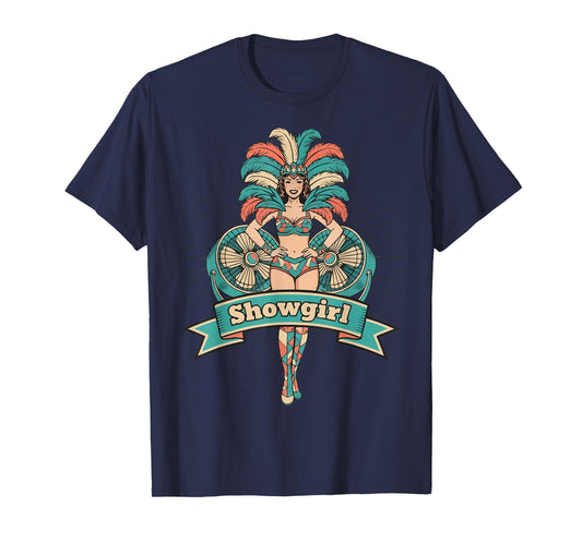 Showgirl Carnival Costume Extravaganza Art T-Shirt