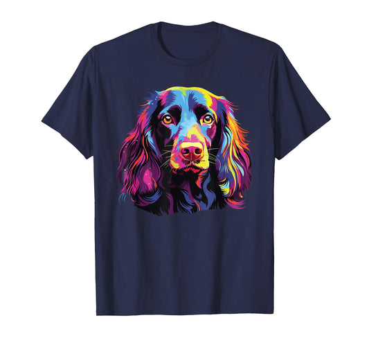 Watercolor Colorful Boykin Spaniel Dogs T-Shirt