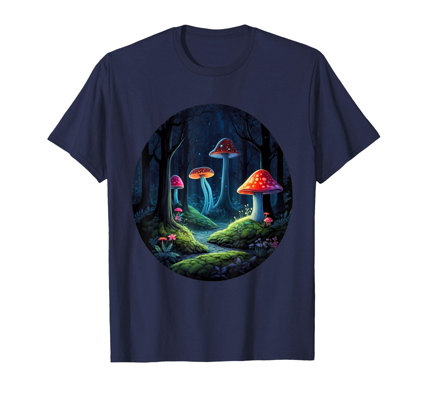 Magical Whimsical Forest Mushrooms | Enchanting Kids Design T-Shirt