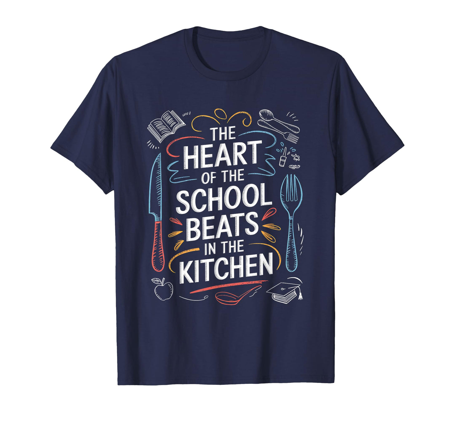 Lunch Hero Squad a Chalkboard Cafeteria School lunch hero T-Shirt