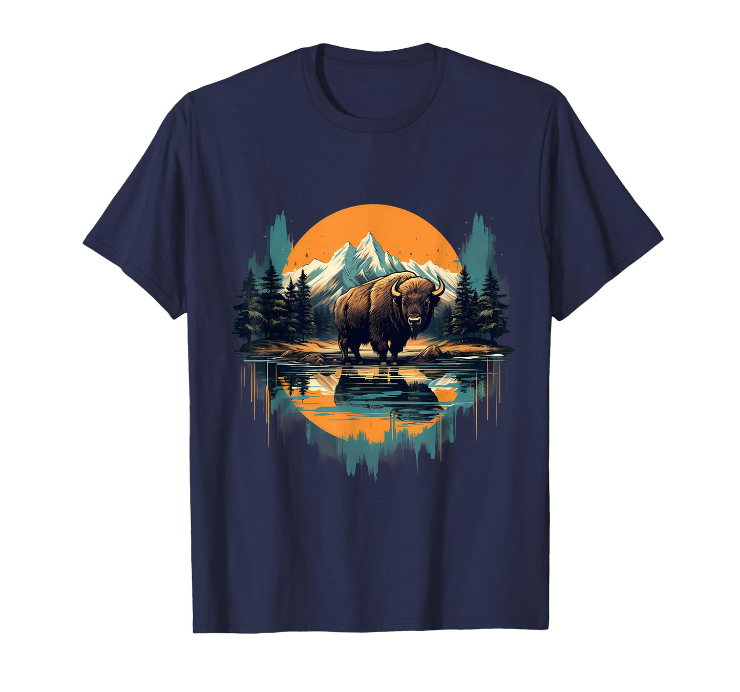 Buffalo Wildlife Animal Art Artwork Bison Savanna Nature T-Shirt