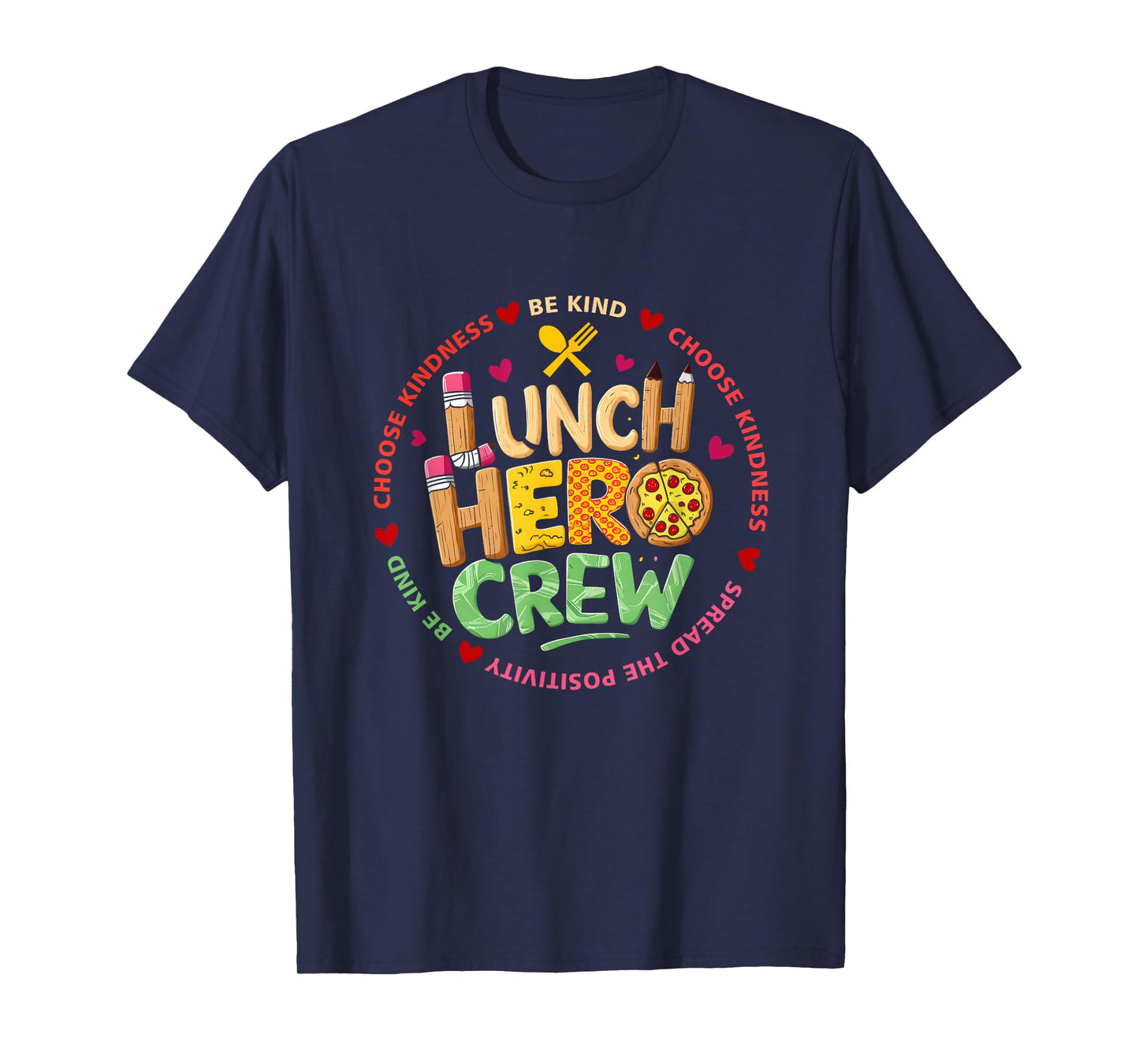 School Lunch Hero Squad Funny Cafeteria Workers Crew Lady T-Shirt