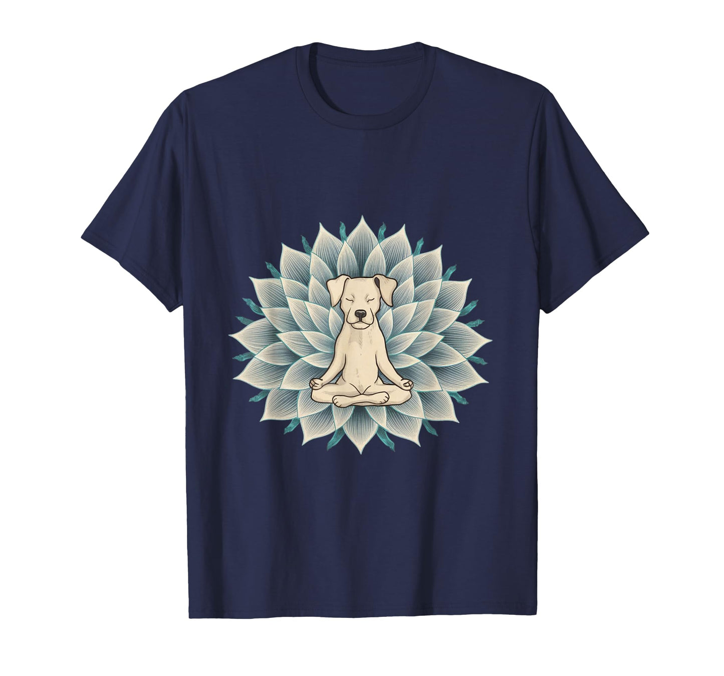Buddha Yoga Dog Shirt Meditation Lotus Flower T-Shirt T-Shirt for Men Women