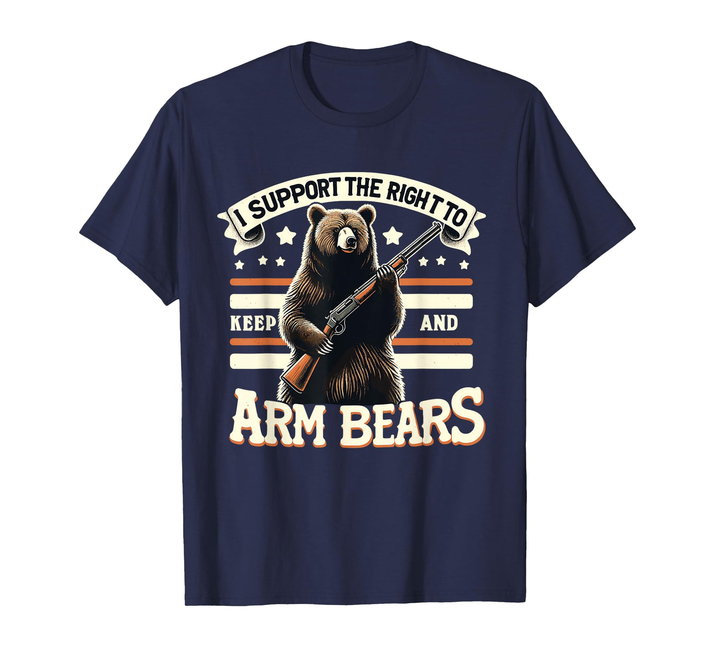 Support Right to Keep and Arm Bears Humorous Wildlife Rights T-Shirt