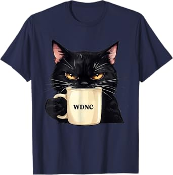 Funny We Do Not Care WDNC Club Black Cat Cool Women Men T-Shirt