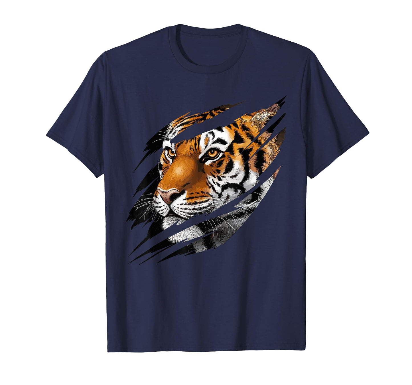 Fearless Tiger Silhouette Claw Eye Zoo Wildlife Animal T-Shirt