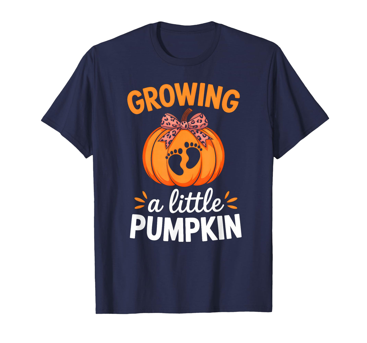 Growing A Little Pumpkin Maternity Thanksgiving Mom Mother T-Shirt