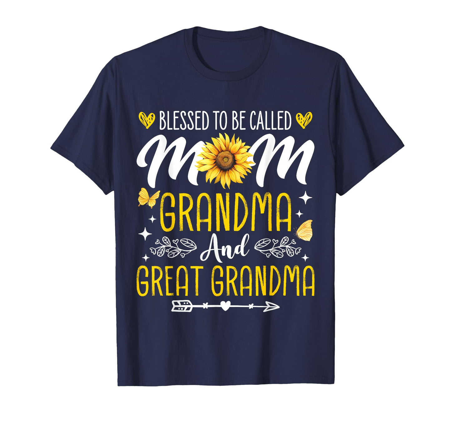 Mother's Day Blessed To Be Called Mom Grandma Great Grandma T-Shirt