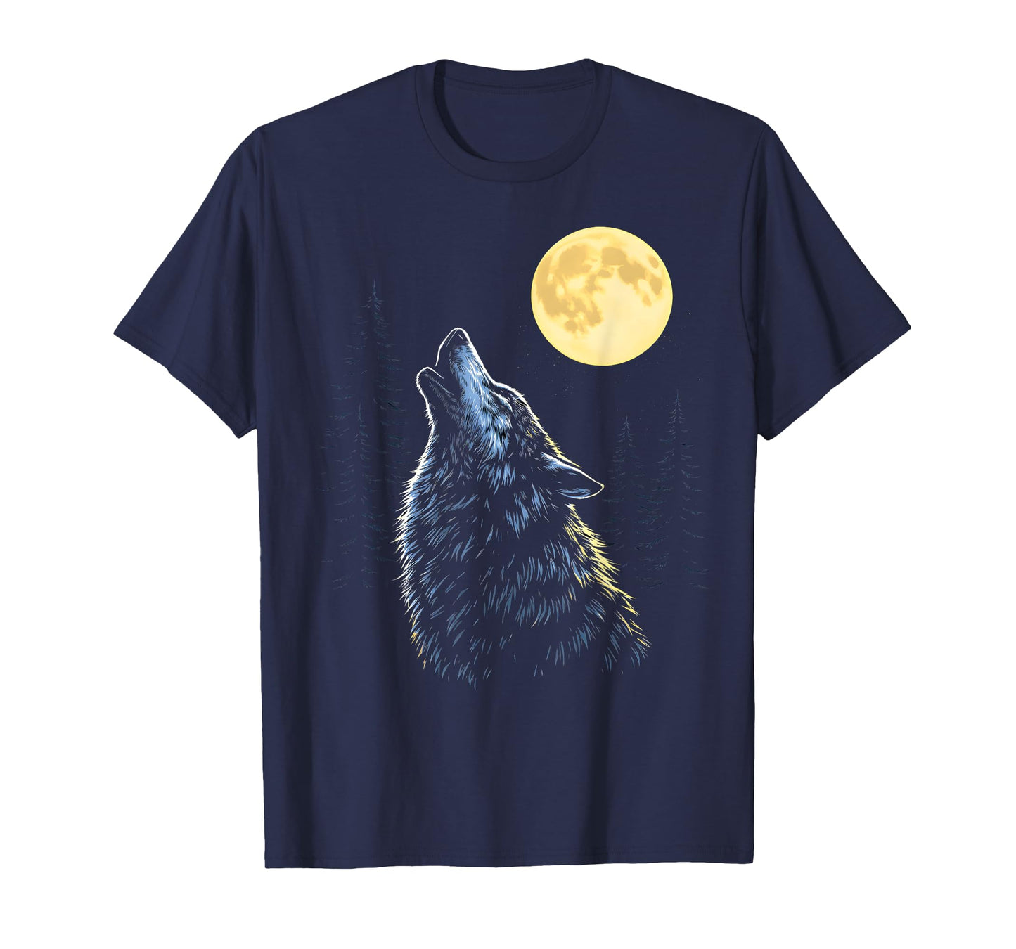 Wolf howling at moon howling wolf wildlife lovers T-Shirt